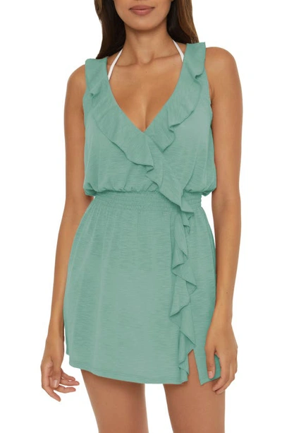 Becca Breezy Basics Ruffle Cover-up Dress In Mineral