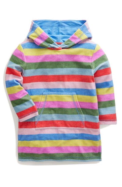 Mini Boden Kids' Pattern Towelling Beach Dress Multi Stripe Girls Boden