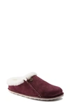 Birkenstock Zermatt Genuine Shearling Lined Slipper In Active Red