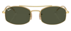 RAY BAN RB3719 001/31 OVAL SUNGLASSES