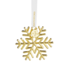 WATERFORD GOLDEN SNOWFLAKE ORNAMENT