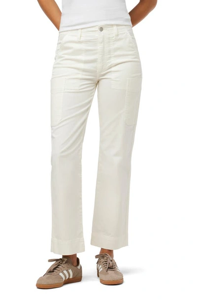 Joe's The Utility High Waist Straight Leg Pants In Milk