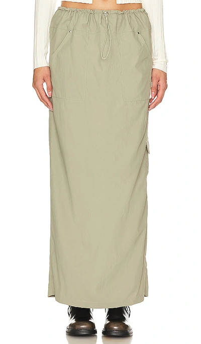 Lovers & Friends Marni Maxi Skirt In Sage