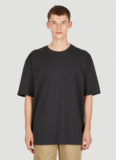 Maison Margiela Oversize Four Stitch T-shirt In Grey