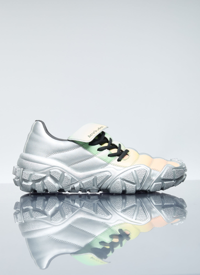 Acne Studios Bolzter Football W Trainers In Silver