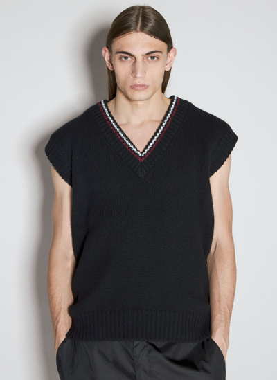 Prada Cashmere Vest In Black