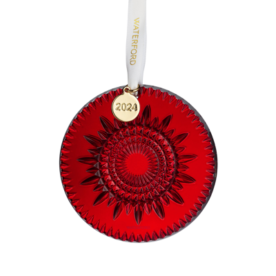 Waterford New Year Celebration Keepsake Ornament Red