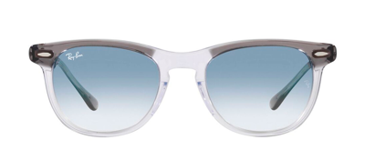 Ray Ban Rb2398 13553f Oval Sunglasses In Blue
