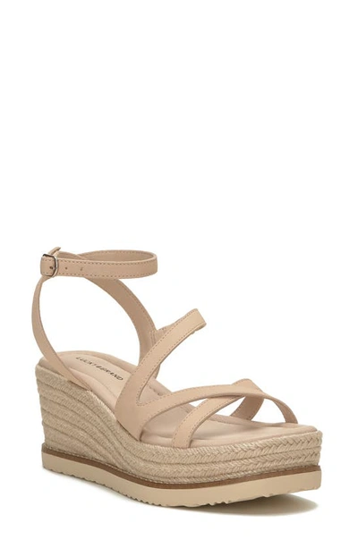 Lucky Brand Carolie Platform Wedge Sandal In Cannellini Cortez