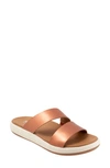 Softwalk Jenna Platform Sandal In Copper