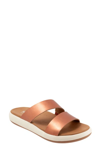 Softwalk Jenna Platform Sandal In Copper