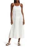 Robin Piccone Fiona Tie Shoulder Cover-up Dress In White