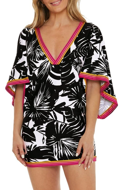 Trina Turk Women's Lennox Printed Swim Dress In Black Vanilla