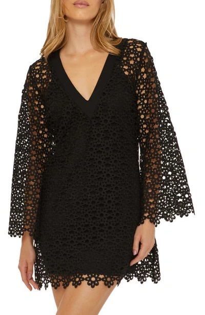 Trina Turk Chateau Bell Cover-up Dress In Black