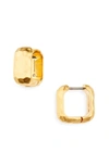 DEAN DAVIDSON NOMAD SQUARE HUGGIE HOOP EARRINGS