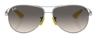 Ray Ban Ray-ban Womens Silver Rb8331m Scuderia Ferrari Metal Sunglasses In Multi