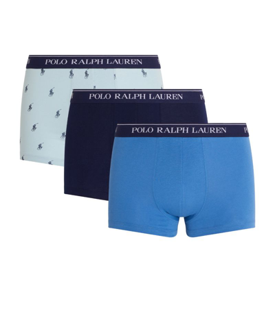 Polo Ralph Lauren Stretch-cotton Classic Trunks (pack Of 3) In Multi