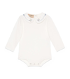 GUCCI KIDS X PETER RABBIT COTTON EMBROIDERED PLAYSUIT (3-24 MONTHS)
