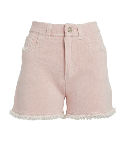 Barrie Cashmere-cotton Shorts In Pink