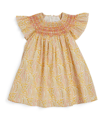 Tartine Et Chocolat Frilled-sleeve Floral Dress (3-48 Months) In Nude
