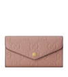 GUCCI DEBOSSED LEATHER GG CONTINENTAL WALLET