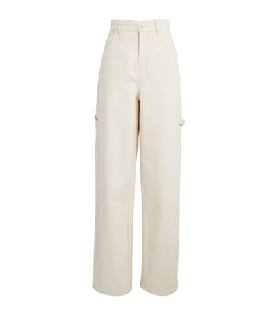 Max Mara High-waist Baggy Jeans In White