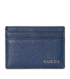GUCCI GRAINED LEATHER LOGO CARD HOLDER