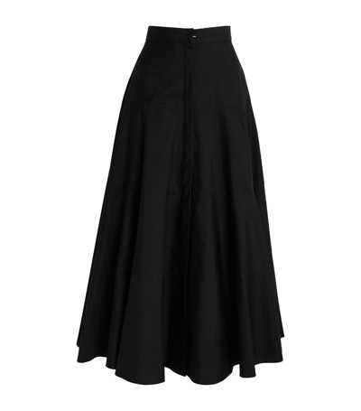 Max Mara Panelled Maxi Skirt In Black