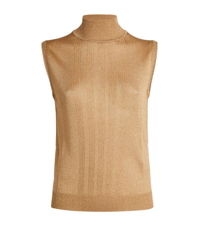 Weekend Max Mara Knitted Tank Top In Yellow