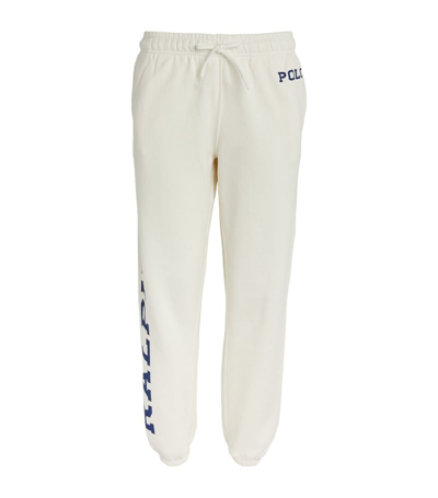 Polo Ralph Lauren Logo Print Sweatpants In White