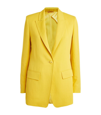 Max Mara Button-down Blazer In Yellow