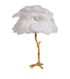 AYNHOE PARK OSTRICH FEATHER TABLE LAMP