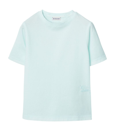 Burberry Kids' Cotton T-shirt (3-14 Years) In Pastel Mint Us