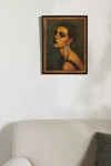 ARTFULLY WALLS GIRL WITH AN EMERALD EARRING WALL ART