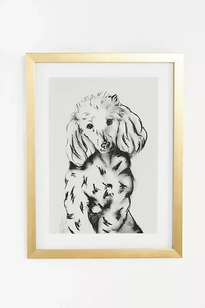 Anthropologie Portrait Of A Pup Wall Art In White