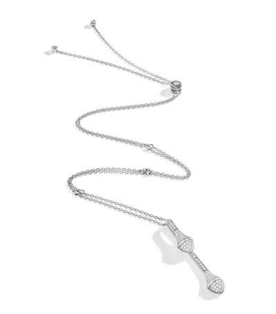 Marli New York White Gold And Diamond Cleo Pendant Necklace