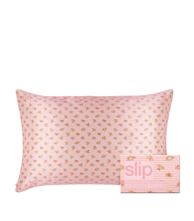 Slip Silk Queen Pillowcase In Petal