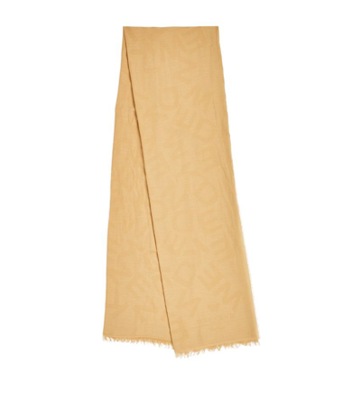 Weekend Max Mara Repeat Print Scarf In Beige