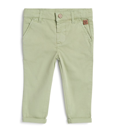Carrèment Beau Cotton Chinos (6-18 Months) In Green
