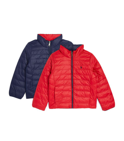 Ralph Lauren Kids' Reversible Puffer Gilet (6-14 Years) In Navy