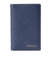 GUCCI GRAINED LEATHER LONG CARD HOLDER