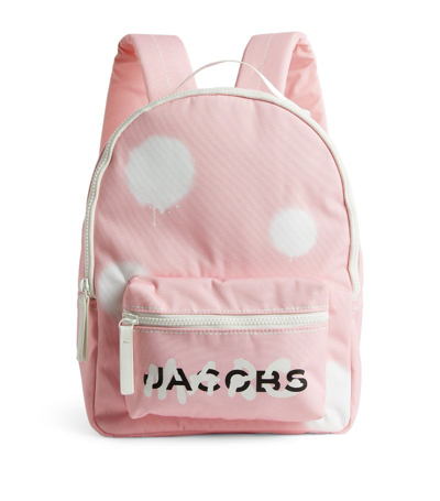 Marc Jacobs Kids' Graffiti Logo Backpack In Pink