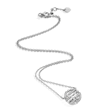 Marli New York White Gold And Diamond Avenues Necklace