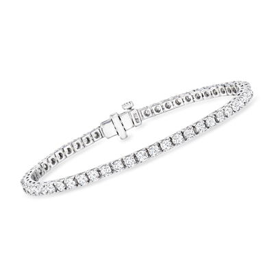 Ross-simons Lab-grown Diamond Tennis Bracelet In Sterling Silver