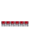 Waterford New Year Celebration Small Tumbler Red, Set Of 6