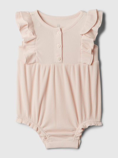Gap Baby Flutter Bubble One-piece In Barely Pink