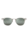 OLIVER PEOPLES 49MM SMALL ROUND SUNGLASSES