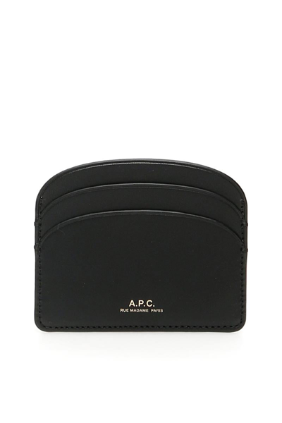 Apc A.p.c. Demi Lune Cardholder In Black