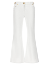 VERSACE FLARED JEANS WHITE