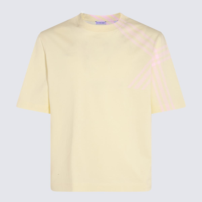 Burberry Man T-shirt Man Yellow T-shirts